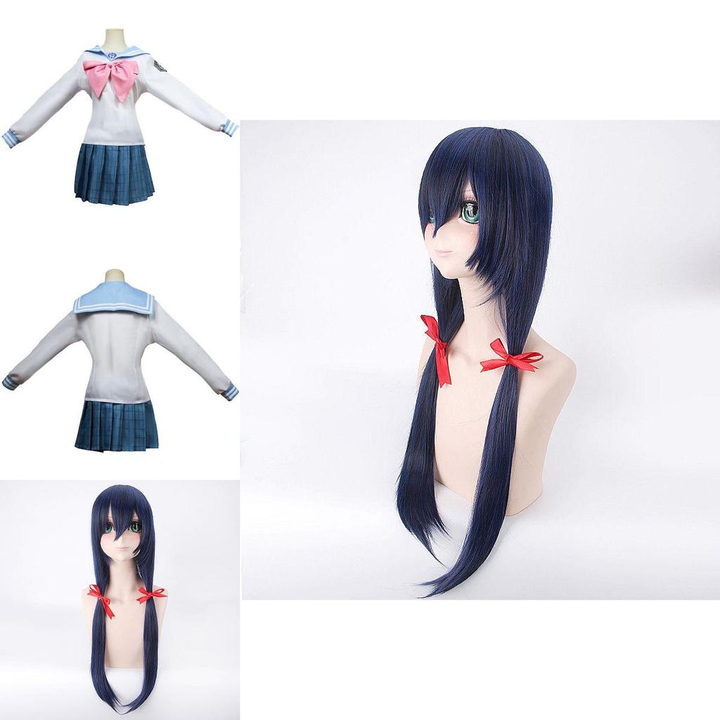 Stylish Sayaka Maizono Danganronpa Anime Uniform Costume Cosplay Suit With Wig