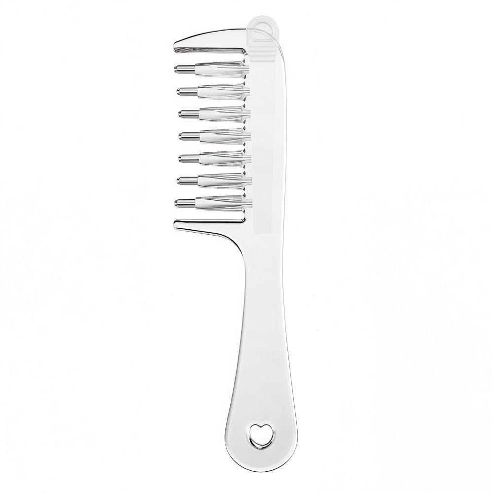 7-Tooth Liquid Guiding Scalp Massager Comb Transparent Scalp Applicator Hair Care Tool