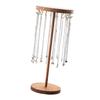 Jewelry Holder Necklace Stand Keychain Stand Wood Texture for Showcasing Necklace Earrings and Bracelet in Stores