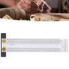 Marking Scale Exquisite Accurate Portable Convenient Sturdy Multifunctional Tshaped Hole Ruler(200mm )