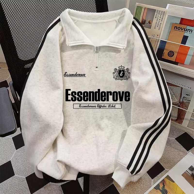 

JOEM Women s Long-Sleeve Polo Collar Sweatshirt XL