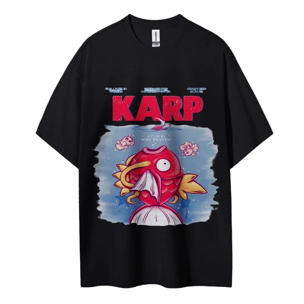 Pokemon Tshirt Mens Pure Cotton Casual  Round Neck Tshirt Short Sleeve Fashion Clothing Summer Sports Casual Short Sleeve Top