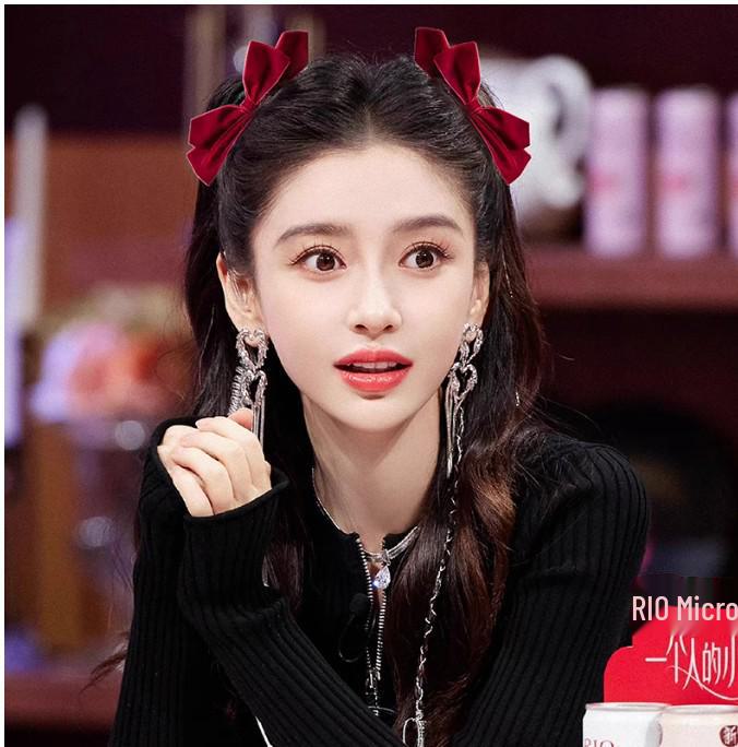 Luxusní seersuckerová mašle do vlasů pro ženy