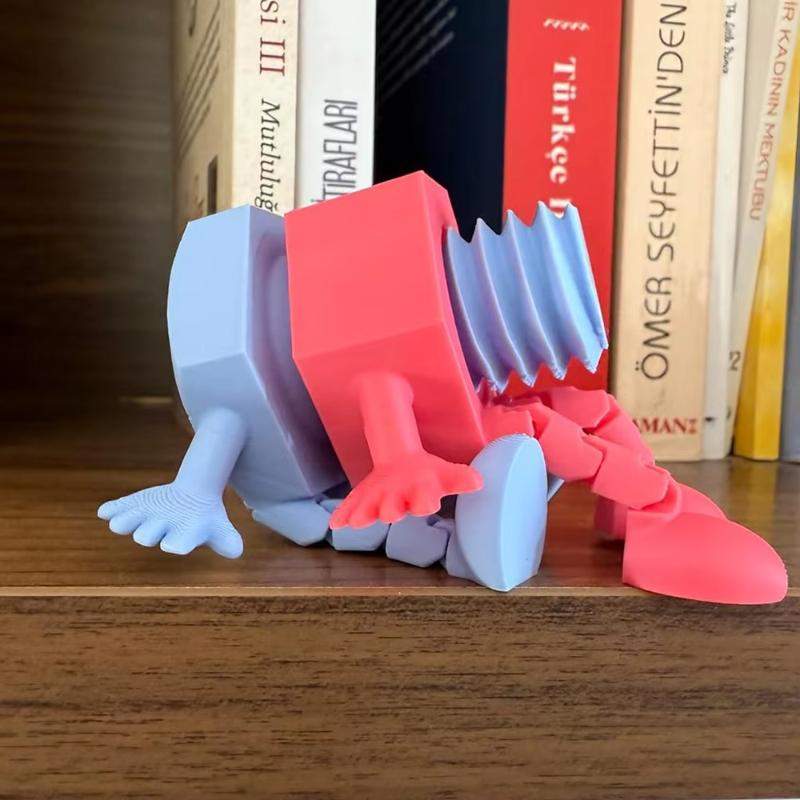 3D Printing Movable Joint Bolts & Nuts Set Quirky Romance Couple Gift Playful Mechanical Ornament Decor for Home Office