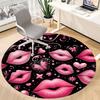 1 Stück Lippen Schmetterling Stuhl Teppich für Büro, Innenbereich Rutschfester Waschbarer Polyesterfaser Teppich, Matte Für Büro, Maschinenwaschbar