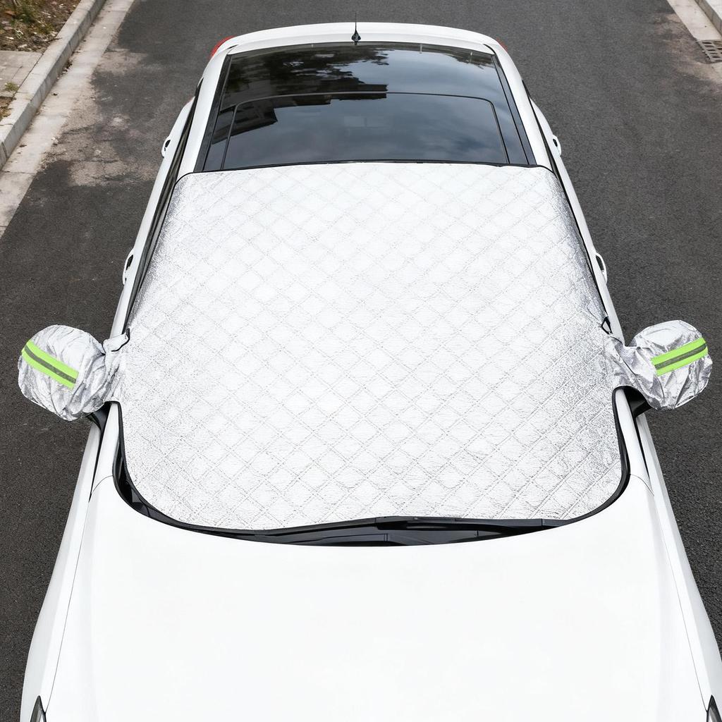 Windshield Snow Cover Foldable All Weather Heavy Duty Magnetic Automotive Snow Cover Ice Guard For Vehicle Truck SUV RV Sedan
