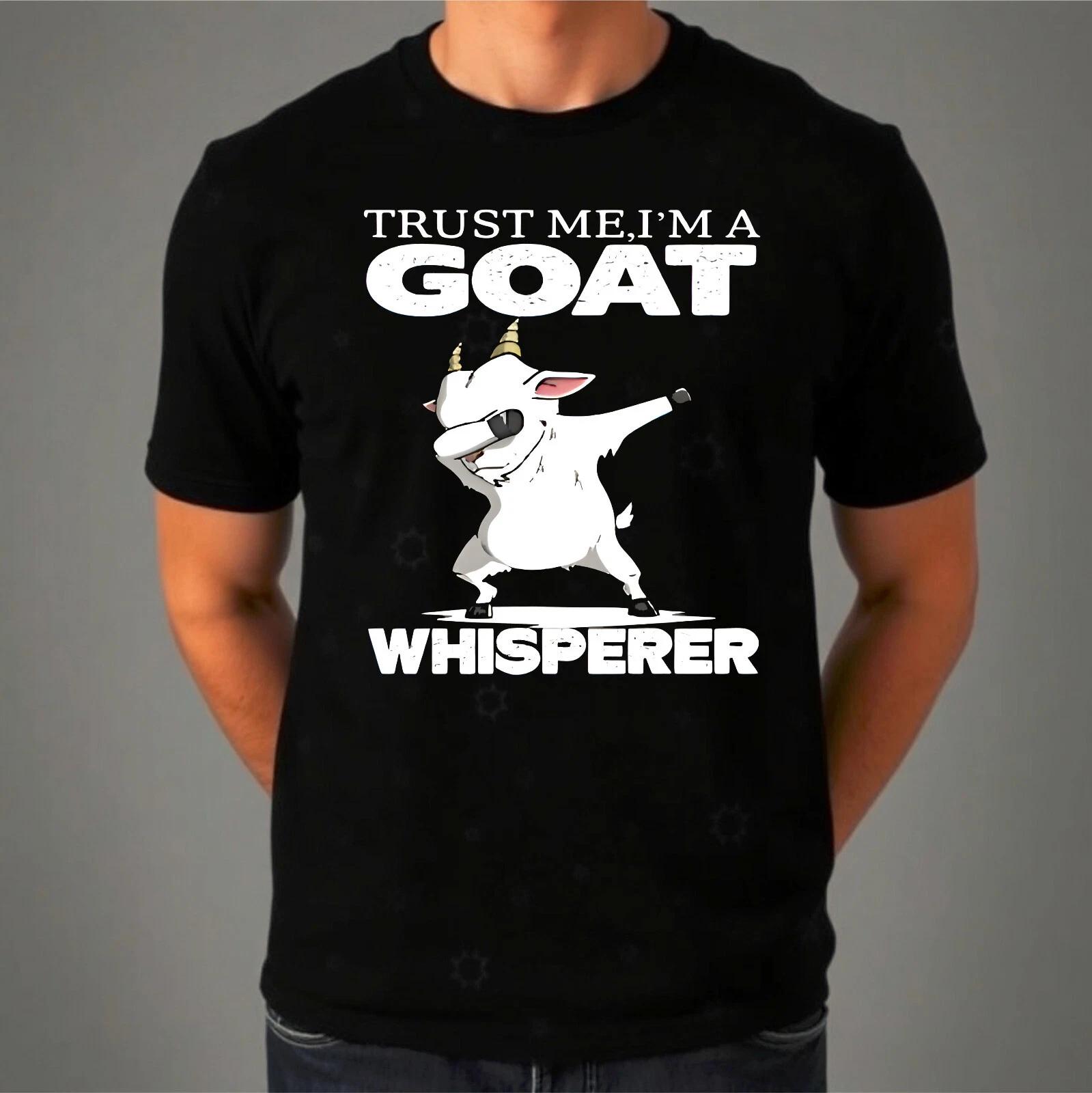 

Trust Me I m A Goat Whisperer Funny T-Shirt, Retro Dancing Goat Animal Love Top L