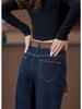 Women's Retro High-Waisted Wide-Leg Jeans - Slimming, Straight Cut for Spring/Autumn 2025