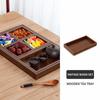 7Pcs/Set Rectangular Wooden Serving Tray Retro Tea Tray Nesting Multipurpose Trays  Kitchen