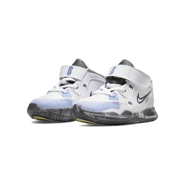 Nike Kyrie 8 Infinity Mid top Toddler Shoes White Black Infant And Toddler DD0333-102