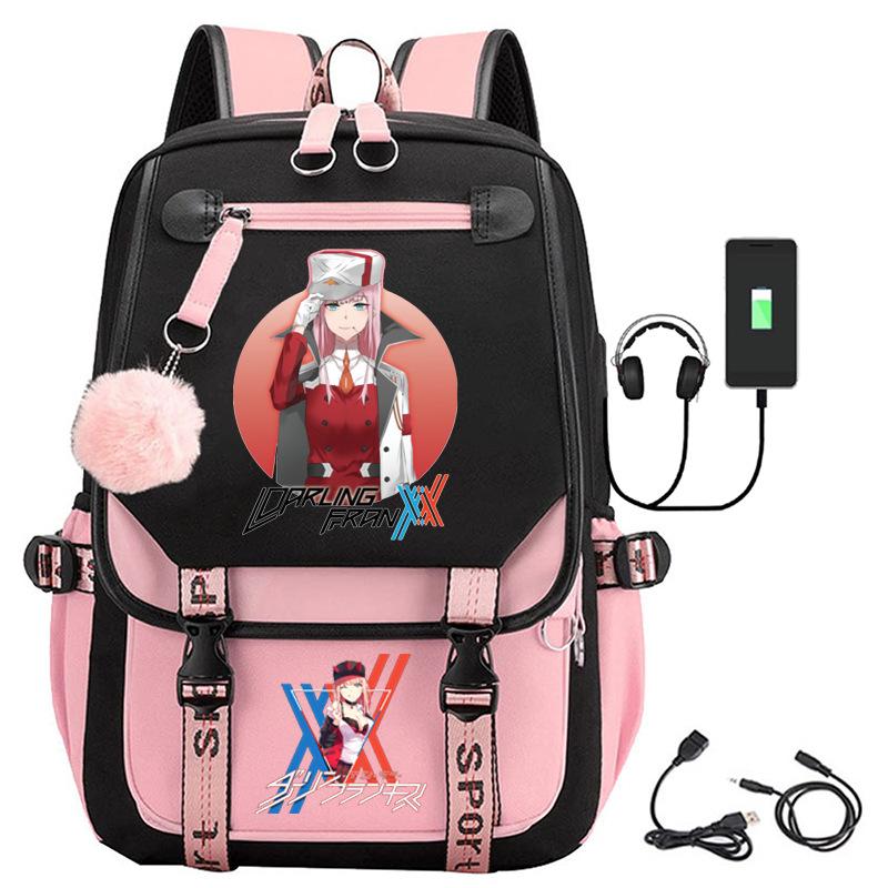 Large Capacity Schoolbag with Shoulder Strap; Student Three-piece Pencil Case Set
