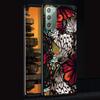 Butterfly Case for Samsung Galaxy Note 20 Ultra 10 Lite 9 8 A53 A52 A12 S22 S21 FE S20 Plus TPU Black Phone Cover Shell Animals
