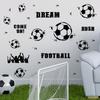 2 Stück/Set Fußball Englischer Slogan Wandaufkleber Wohnzimmer Schlafzimmer Arbeitszimmer Restaurant Selbstklebende Dekorative Wandmalerei Wandaufkleber