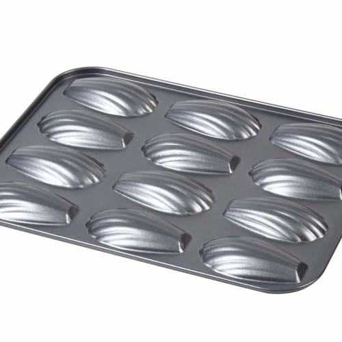 Silicone Baking Tray (with 12 Shell-shaped Madeleine Molds)