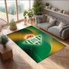 Real Betis Football Print Crystal Velvet Rug, Comfortable Water Absorbent Non Slip Indoor Floor Carpet