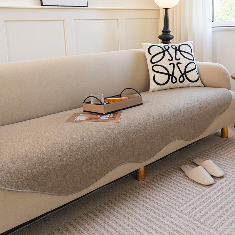 Irregular Special-Shaped Sofa Cushion Chenille Four Seasons Universal Non-Slip Stain-Resistant Cushion Sofa Cover Cloth Light Luxury High Sense