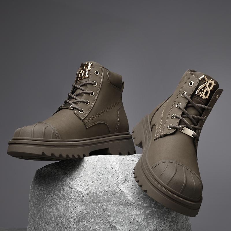 Мужские хлопковые ботинки класса люкс — фото 4