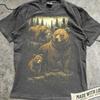 Brown Bear Vintage Forest Shirt, Grizzly Bear Graphic Tee, Northern American Wildlife Shirt, Gift for Hunter, Comfort Colors Animal Shirt