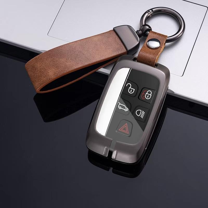 Car Key Case Cover For Land Rover Range Rover Sport Evoque Velar Discovery 5 Jaguar XE XF E-Pace F-Pace A9 A8 A9 X8 XJ XFL XJL