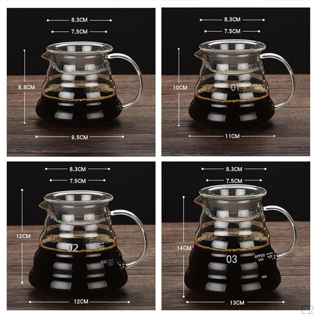 Glass Coffee Server 250ml 360ml