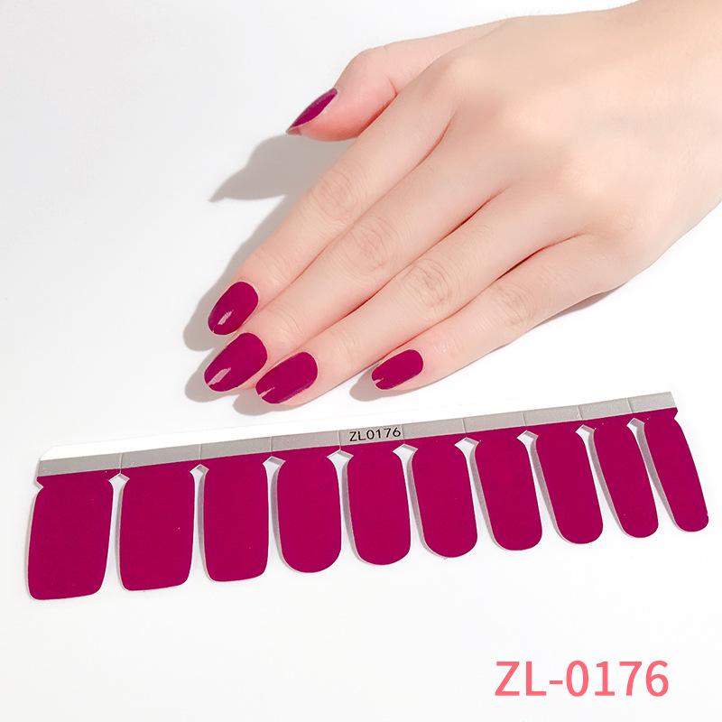 New 20 Nail Stickers Solid Color Nail Stickers Maternity Nail Stickers Fake Nails