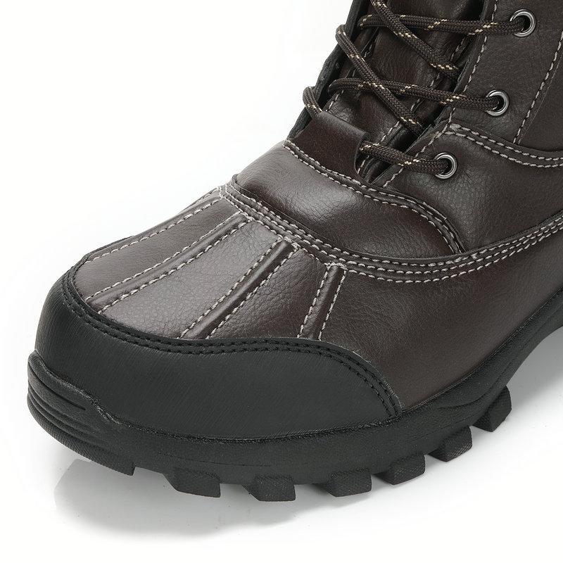 Large Size Men's Snow Boots Winter Thickened Outdoor Shoes Fishing Shoes Waterproof Socks Thermal Insulation Cotton Inner Non-slip and Wear-resistant