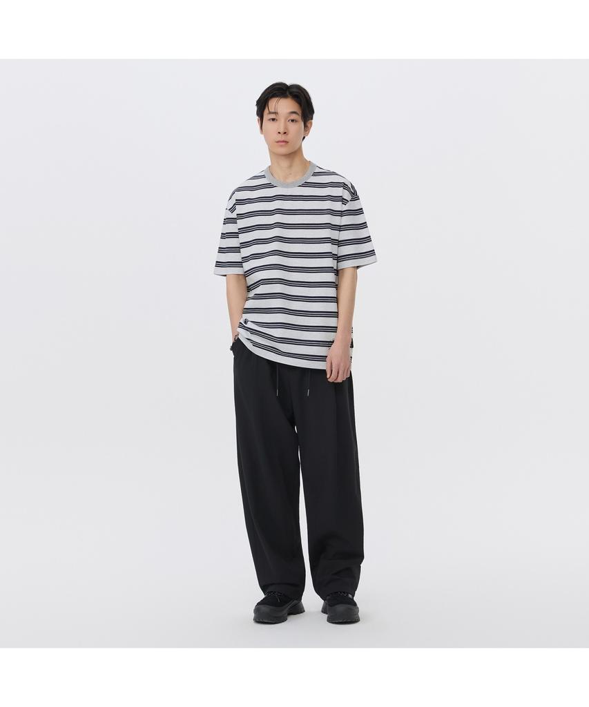 Keoseuuteommellou Gray Striped T-Shirt Cwtam26423Gyx