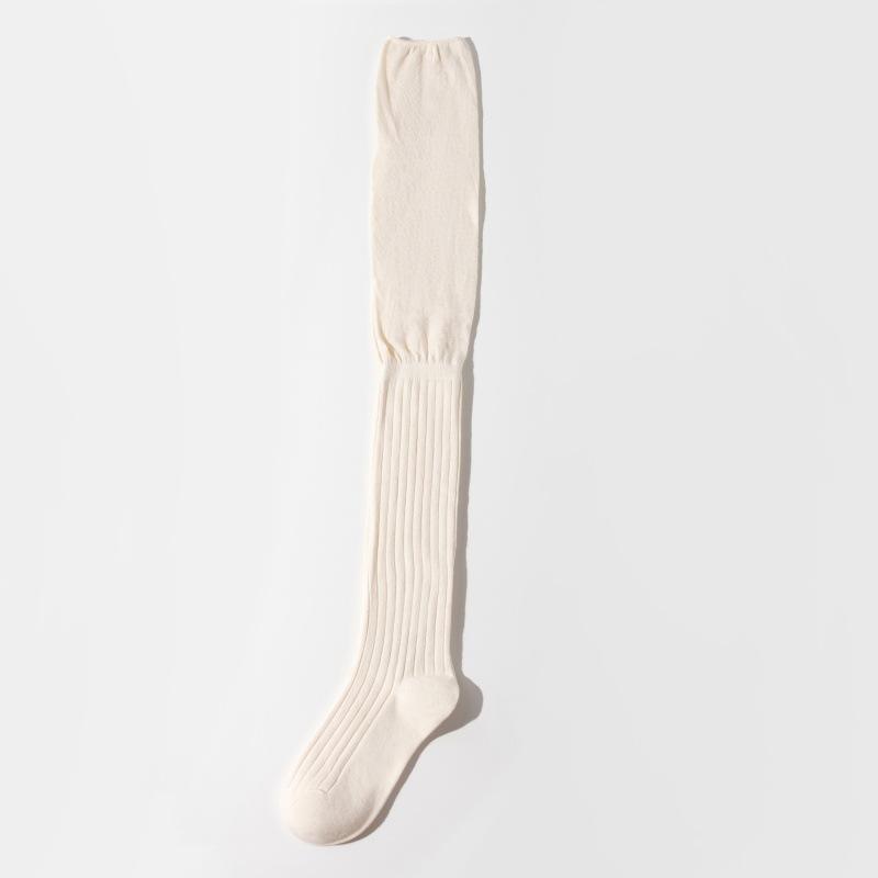 Knee Socks Women'S Autumn And Winter Miu Series Splicing Stockpile Socks Sweet Cool Babes Thigh Socks And Knee Gray Leg Socks