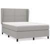 3127877 vidaXL Divan Bed with Mattress Light Grey 140x190cm Fabric