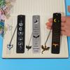 Dark Dragon and Moon Chain Bookmark with Starry Sky Print – Dragon Pendant for Reading & Decoration