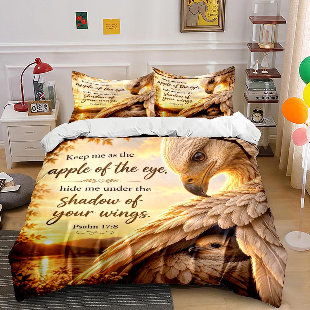 Keep Me Under Your Wings Bedding Set Bedding set (1 duvet cover, 2 pillowcases, duvet not included)