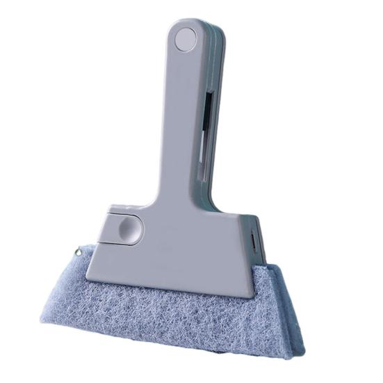 

1/2/3 шт. Чистящая ткань, щетка для чистки пазов, щетка для чистки оконных направляющих, ручной инструмент для чистки пазов со щетиной и губкой серый