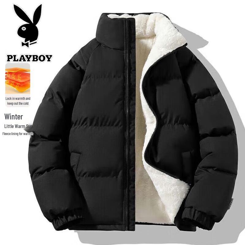 PLAYBOY Men's Winter Thickened Loose Puffer Jacket