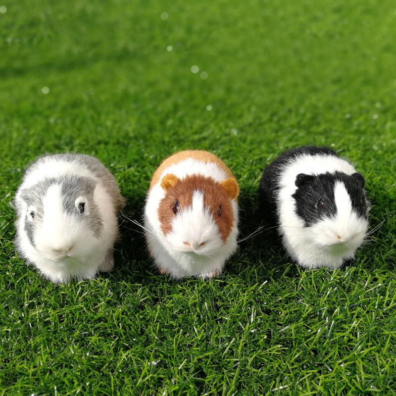 Porcellino d'India Animale di Peluche Simulazione Bambola di Peluche Criceto Giocattolo di Peluche Animale di Peluche Morbido Figurine per Bambini Regalo di Compleanno