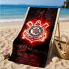 Sport Club Football Crest Printed Microfiber Beach Towel, Soft And Absorbent, Quick-Dry, Ideal for Summer Travel, Beach Essential, Swimming Pool