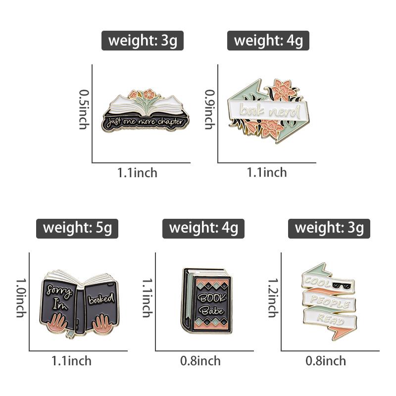 Book Worm Enamel Pins Custom Cool People Read More Brooches Lapel Badges Funny Reading Jewelry Gift for Kids Friends