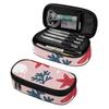 Pen Case 300D Polyester Spacious Storage Secure Zipper with Main Pocket Mesh Layer and Removable Pen Divider for School and Study