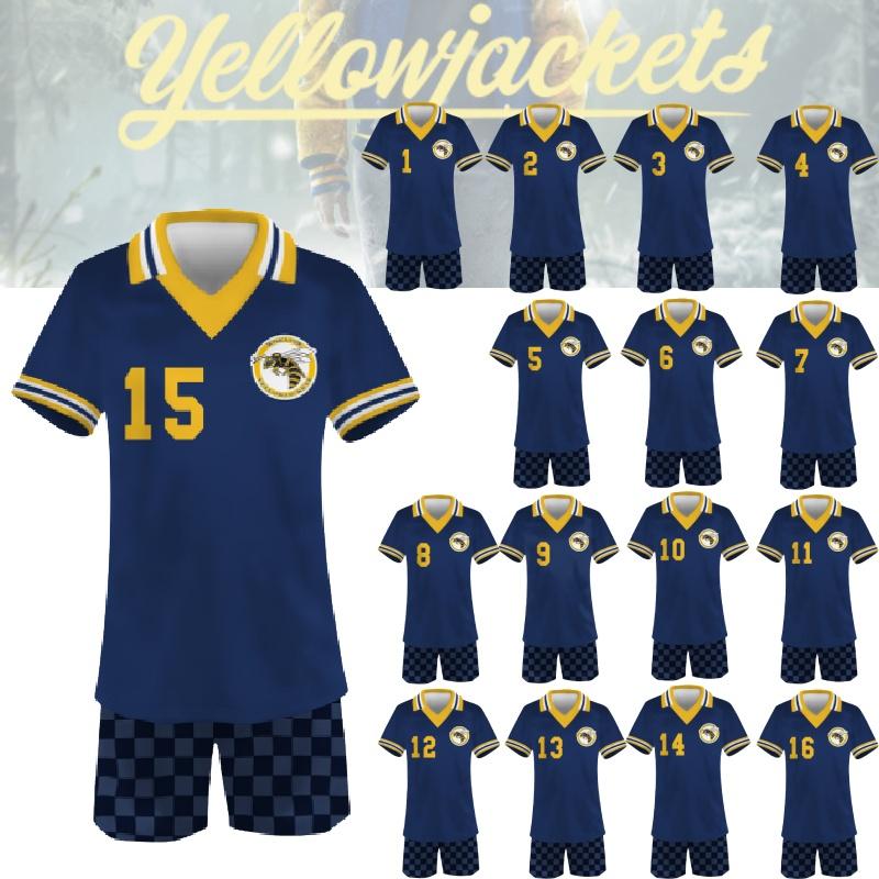 2 Season Yellowjackets Sports Shortsleeved Shorts Suit Number One To Sixteen