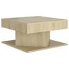 VidaXL Table Basse, Table d'Appoint, Bout de Canapé, Meuble de Rangement Salon Salle de Séjour, Moderne, Chêne Sonoma Bois 808371
