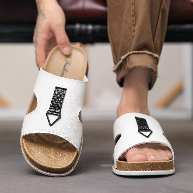 Trendy Men's Slippers For Outer Wear Non-slip Thick-soled Boys' Slippers Casual Versatile Comfortable Sandals