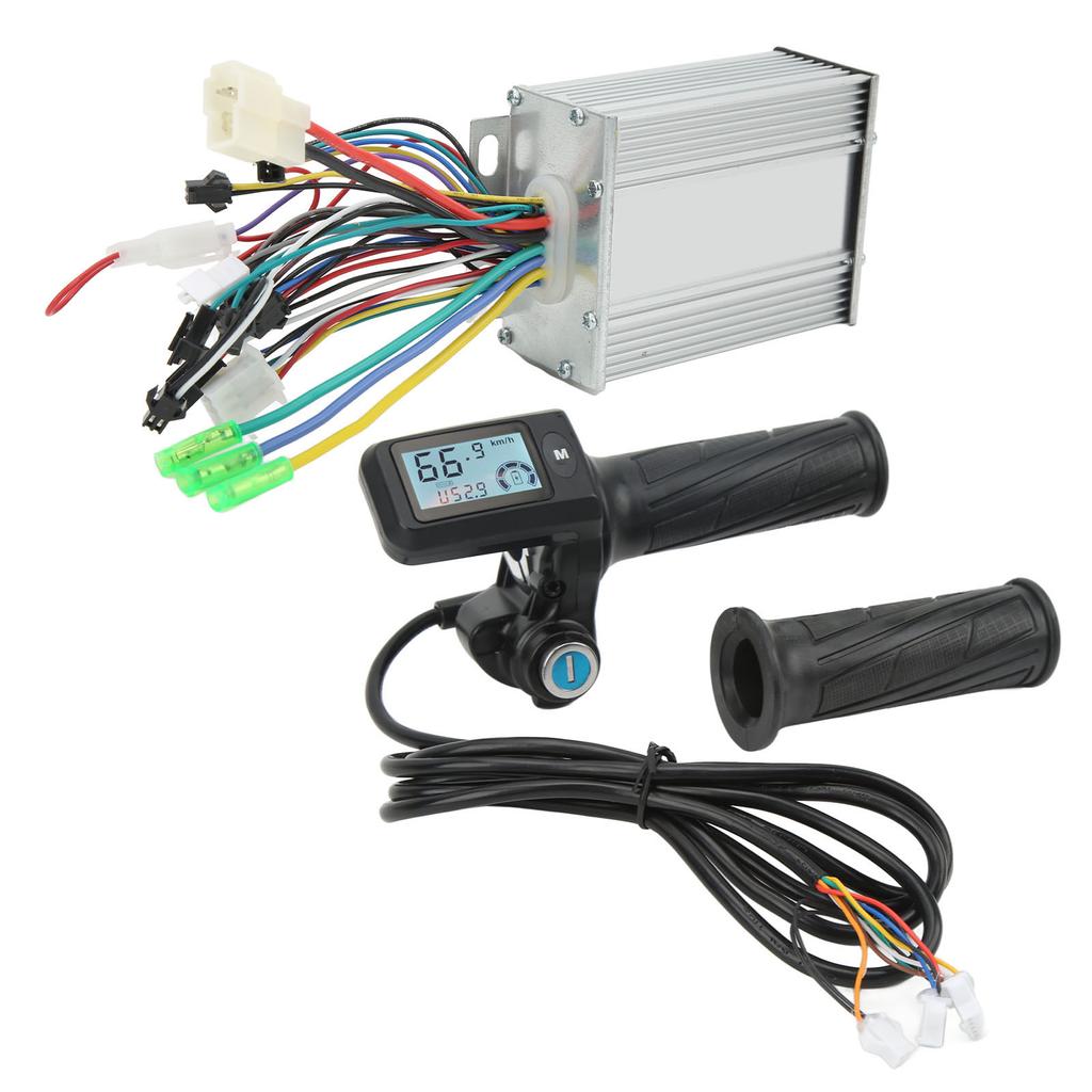 Sada ovladače elektrického jízdního kola 450W Bezkomutátorový ovladač LCD Displej Metr se zámkem rukojeti plynu