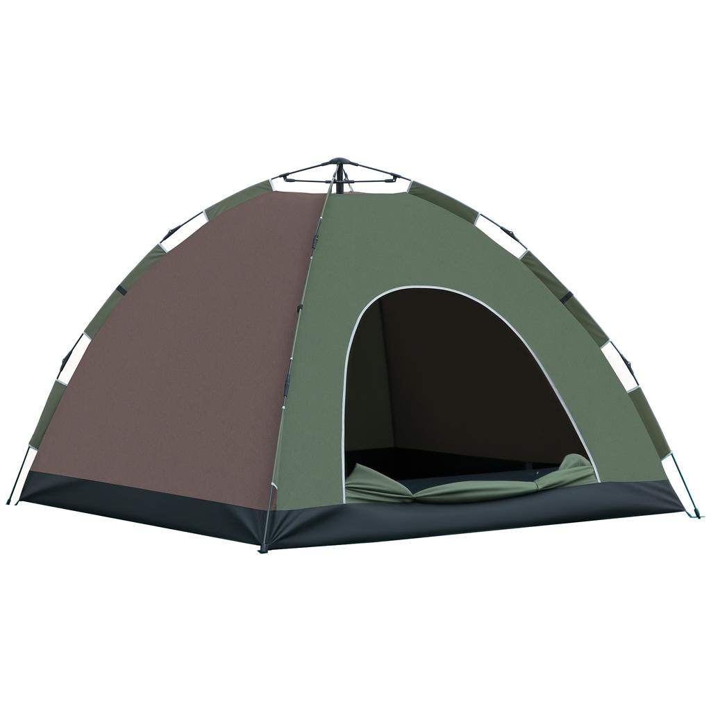 2-Person Camping Tent with Carry Bag, Lamp Hooks and Storage Pockets, 210x210x135 cm
