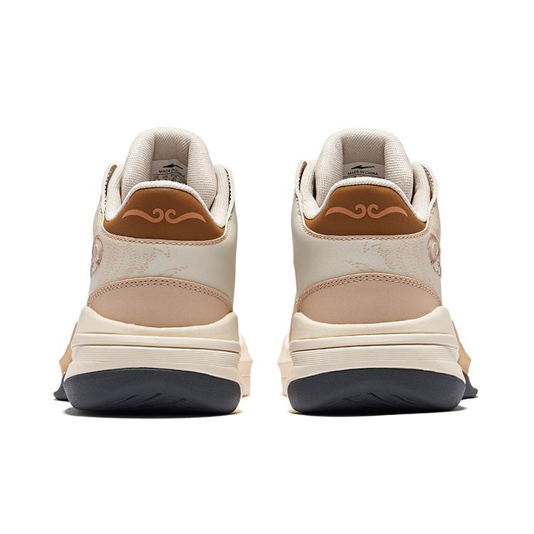 Hongxing Erke Battery Panda 3V2 Retro National Style High-Top Skate Shoes Men Sneakers Egg-Milk-Gray Floating-Rock-Gray 51124401099-101