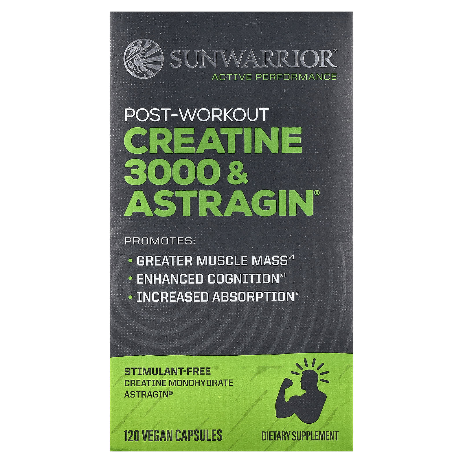 

Sunwarrior, Post-Workout Creatine 3000 & Astragin®, 120 Veggie Capsules