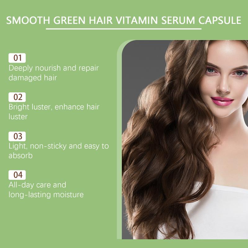 Smooth Hair Vitamin Capsules Moroccan Oil Deep Repair Frizz Dry Split End Soft Shiny For Salon