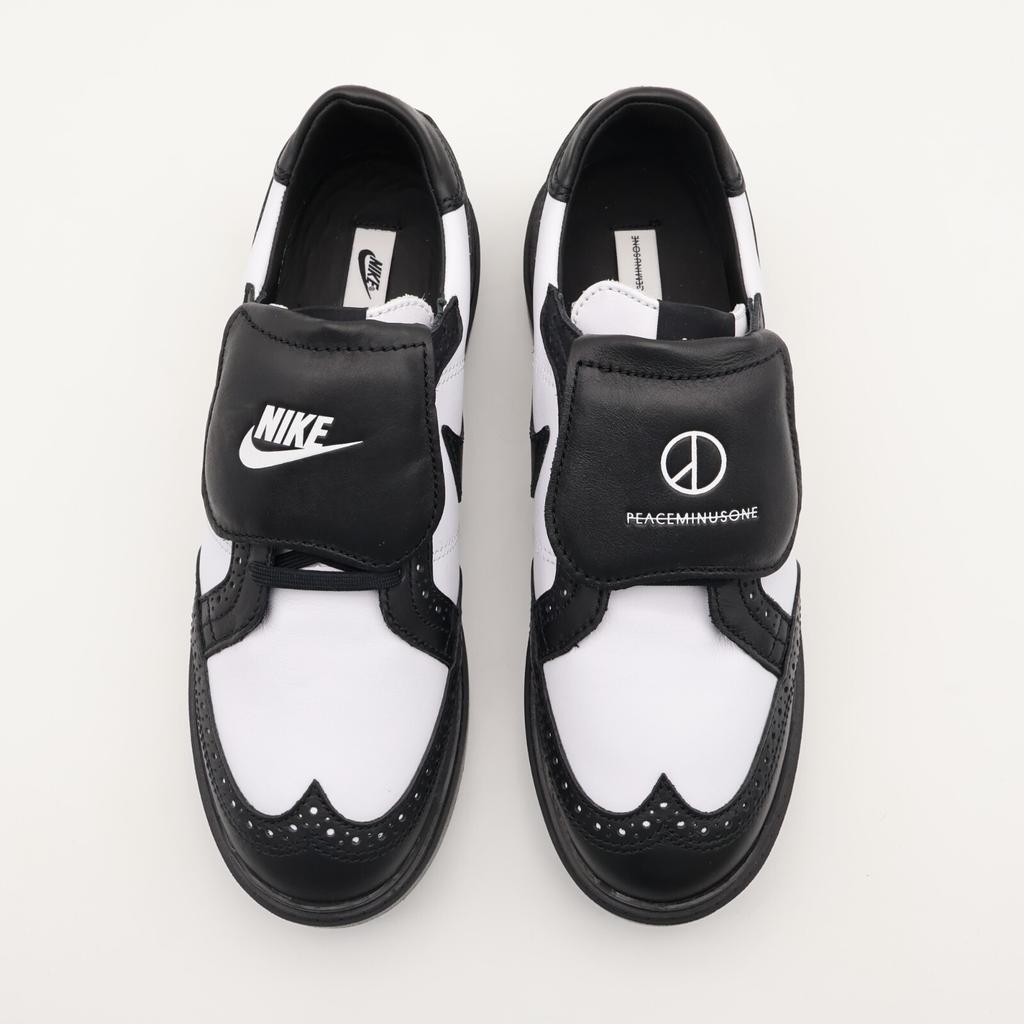DH2482-101 PEACEMINUSONE A Nike Kwondo 1 G-Dragon Panda Wingtip Leather Dress