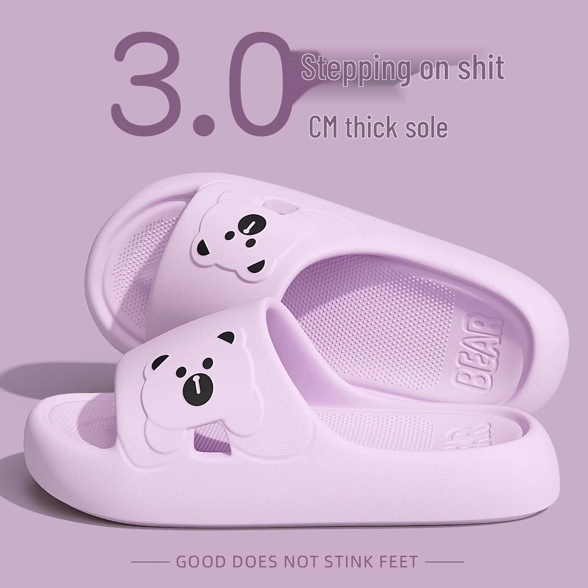 

Лето 2025 Тапочки-облачка с противоскользящей подошвой для пар - Дышащая домашняя обувь для ванной для мужчин и женщин. 38-39 fits 37-38