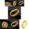 Timeless Vietnamese Sand Gold Ring Unisex Design Classic Retro Style Ideal For Romantic Gifts