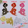 DIY Ethnic Embroidery Cloth Patch: Auspicious Cloud Gold & Silver Iron-On Design 2960#