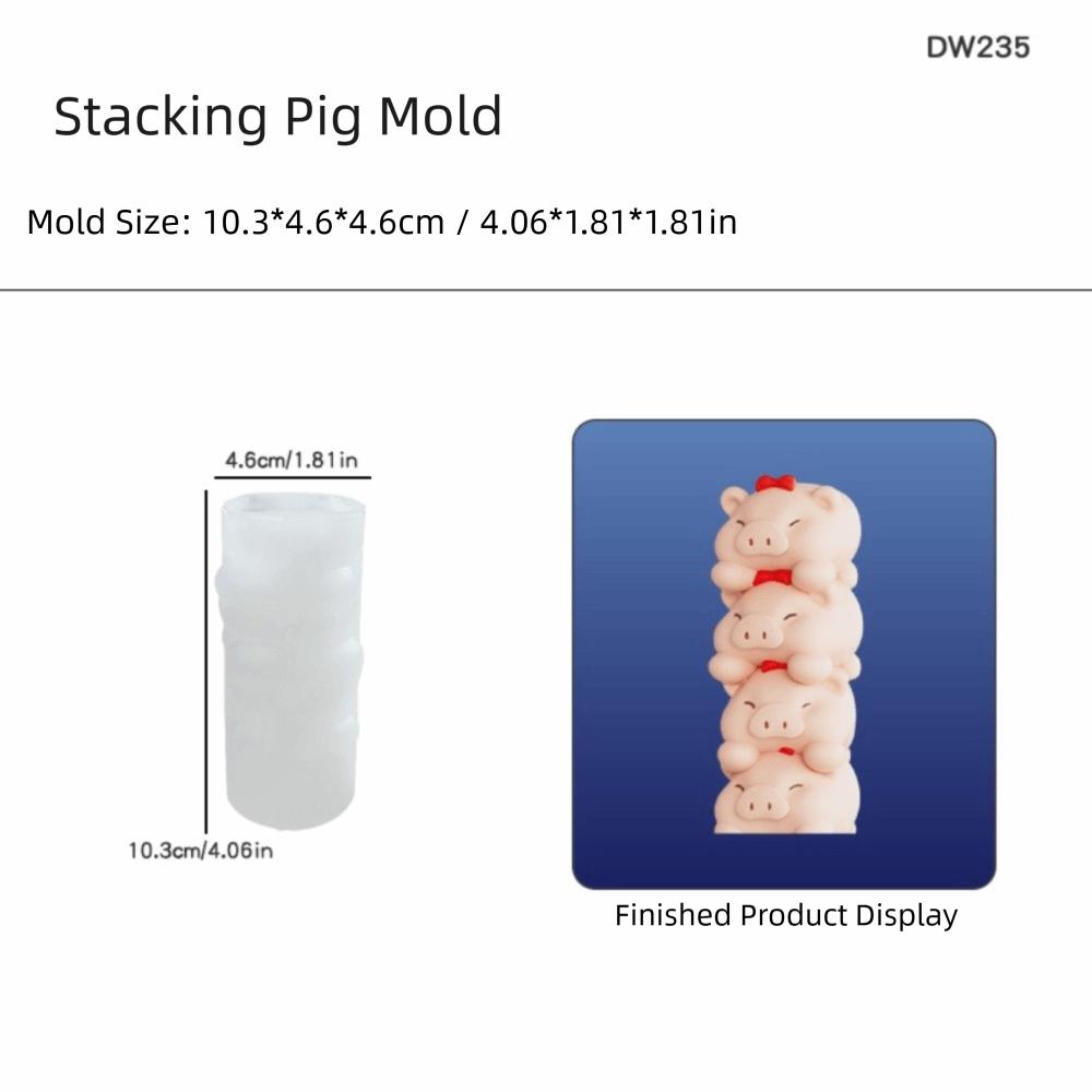 Silicone Material Animal Candle Silicone Mold 3D Design Resin Silicone Mold  Candle Making